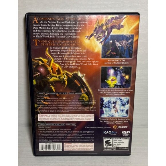 The Legend Of Spyro CASE AND MANUAL ONLY Game Damaged PlayStation 2 READ - Picture 2 of 3